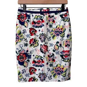 Boden Women's Floral Bright Pencil Skirt Size 8P